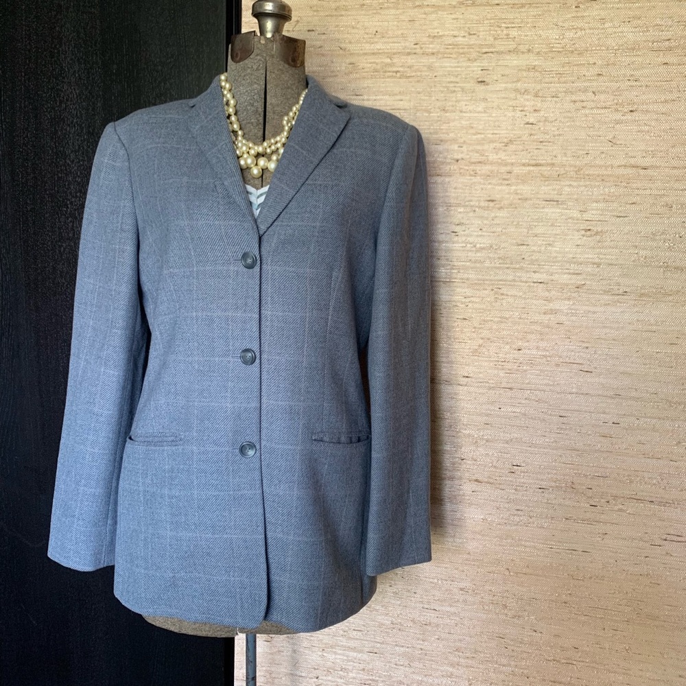 Brooks Brothers 346 Blue Glen Plaid Blazer